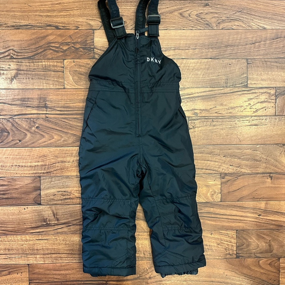 DKNY Black Kids snow bib Overalls pants size 4T